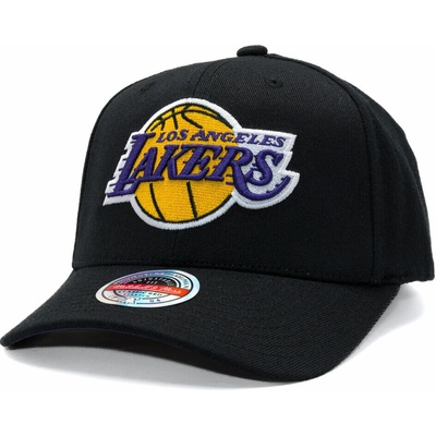 Mitchell & Ness NBA Classic Red Snapback Custom Patch Los Angeles Lakers Black
