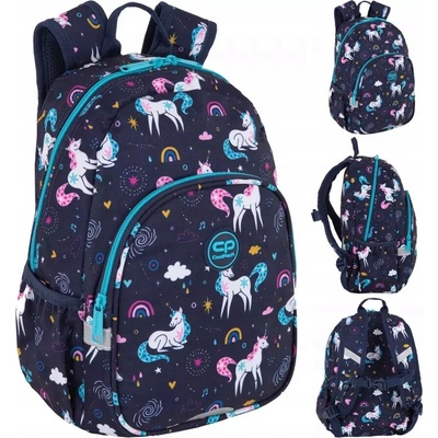 Predškolský batoh CoolPack jednokomorový, viacfarebný, srdiečka, 10 l