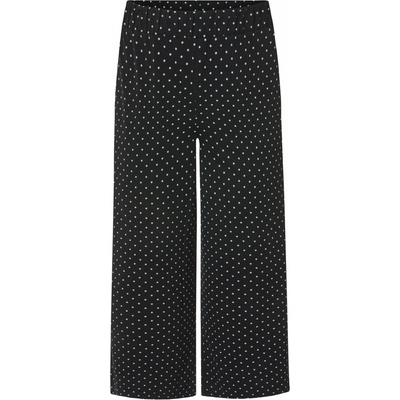 Esmara Dámské capri kalhoty kalhoty Wide Leg černá/bílá – Zboží Dáma