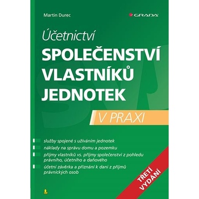Účetnictví společenství vlastníků jednotek - 3. vydání - Martin Durec