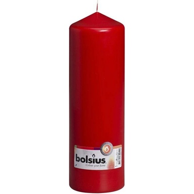 Bolsius sloupová 80x250 červená