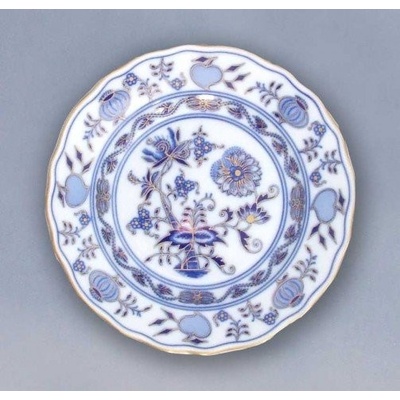 Cibulák ZLACENÝ Talíř dezertní praporový 19cm Originál Český porcelán Dubí