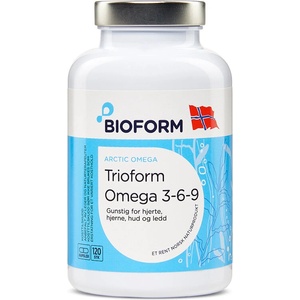Bioform Омега 3-6-9 (oт рибено масло, норвежко тюленово масло и масло от вечерна иглика), 120 софтгел капсули (2327 BFM)