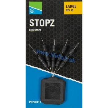 Preston gumená zarážka Stopz L 15ks