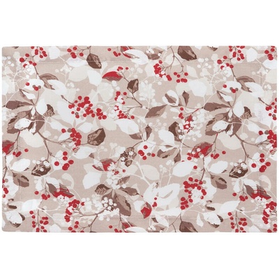 SCANquilt prostírání LONA berry béžovočervená prostírání 30 x 45 cm