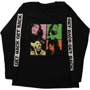 The Beatles Get Back Studio Shots (Sleeve Print) Black L Риза (BEATLST427MB03)