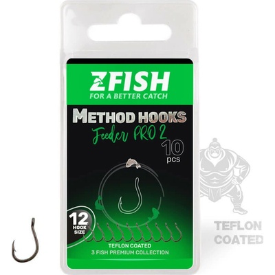 ZFISH Háčky Method Feeder PRO 2 Vel.12