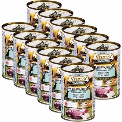 Stuzzy Dog Monoprotein Puppy teľacie 12 x 400 g