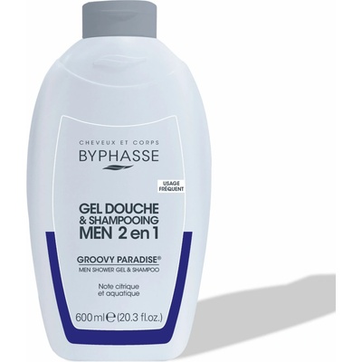 Byphasse Sprchový gel Men Groovy Paradise 2v1 600 ml
