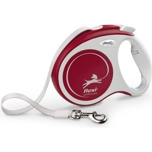 flexi Автоматичен повод Flexi COMFORT PLUS M ЛЕНТА - Червен, 5 м за кучета до 25 кг NOBBY Germany 04590