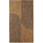 Ayyildiz Черен/кафяв килим за открито и закрито 60x100 cm Mira 1453 - Ayyildiz Carpets (MIRA601001453BLACK)