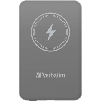 Verbatim MCP-5GY Power Pack 5000 mAh с UBS-C PD 20W / Магнитно безжично зареждане 15W Сив (0023942322443)