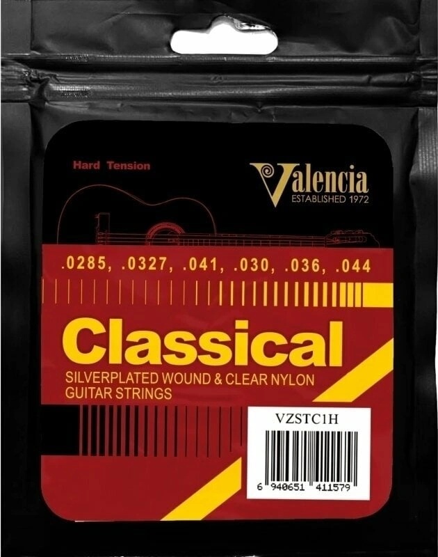 Valencia VZSTC1H Hard Найлонови струни за класическа китара (VZSTC1H)