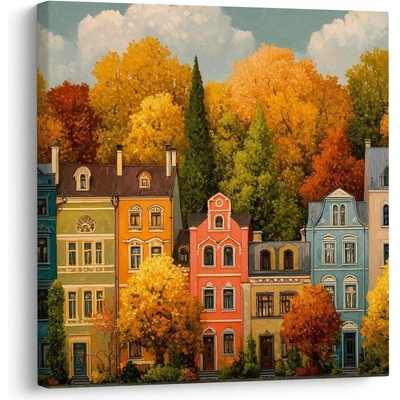 Obraz kouzlo podzimního města - 20x20