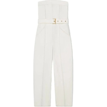 Armani exchange XW002255_AF21335 sleeveless romper - White (White Denim)