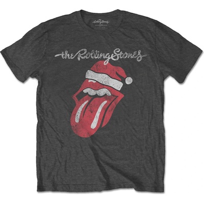 The Rolling Stones tričko Santa Lick šedé