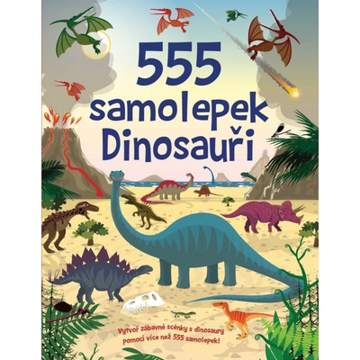 555 samolepek Dinosauři