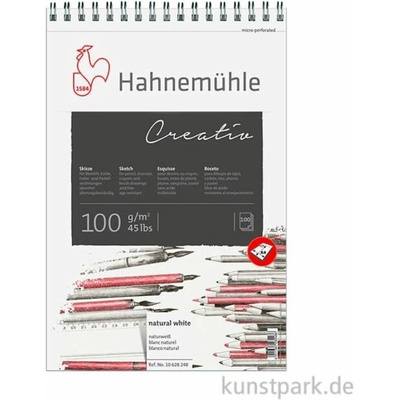 Hahnemühle skicár CREATIV špirálová väzba 100 gsm 100 listov A3