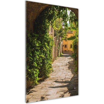 Vertikálny foto obraz sklo tvrdené Talianske uličky 50x100 cm