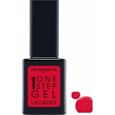 Dermacol One Step Gel Lacquer, gélový lak na nechty 04 Valentine 1 ks, 04 Valentine