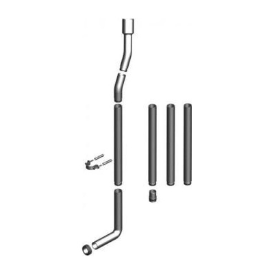PLAST BRNO T-2448B/IV Splachovací trubka WC komplet