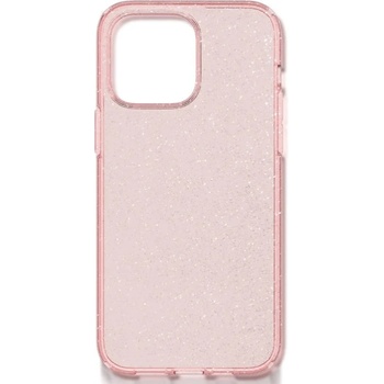 Spigen Калъф Spigen - Liquid Crystal Glitter, iPhone 14 Pro, Rose Quartz (8809811864526)