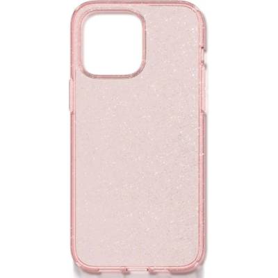 Spigen Калъф Spigen - Liquid Crystal Glitter, iPhone 14 Pro, Rose Quartz (8809811864526)