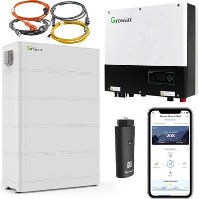 Growatt sestava hybridní měnič 3F 10 kW a 10,24 kWh baterie – Zboží Dáma