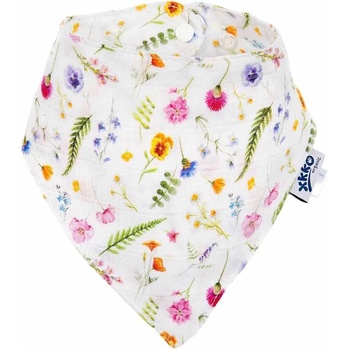 XKKO Бебешка бандана от органичен памук Xkko - Summer Meadow (8594161576488)