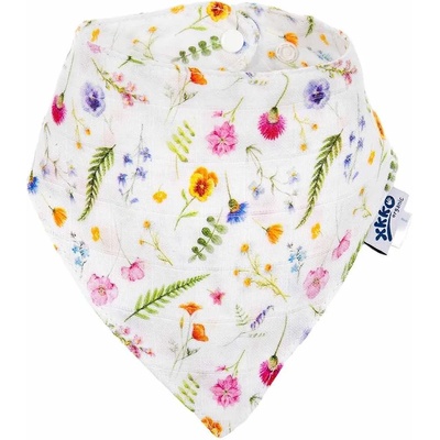 XKKO Бебешка бандана от органичен памук Xkko - Summer Meadow (8594161576488)
