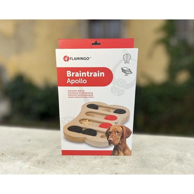 Karlie-Flamingo Interaktivní dřevěná hračka APOLLO 30 x 20 cm