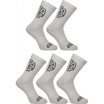 Styx 5PACK ponožky vysoké 5HV1062 sivé