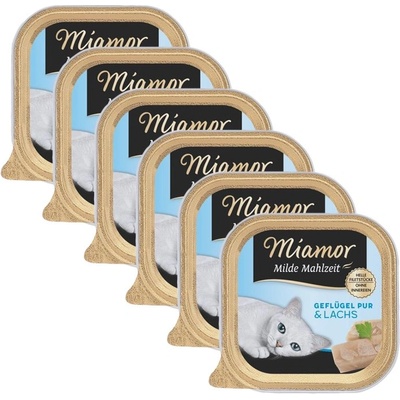 Miamor Milde Mahlzeit птиче месо и сьомга 6 x 100 г