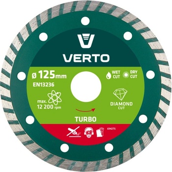 Verto Kotouč diamantový 125 x 22 mm 61H2t5