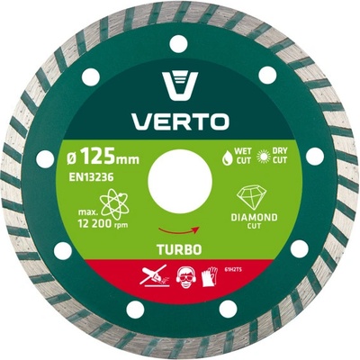 Verto Kotouč diamantový 125 x 22 mm 61H2t5