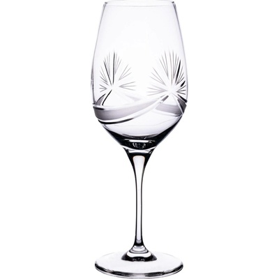 BOHEMIA CRYSTAL Broušené sklenice na červené víno Bohemia Crystal Fiona brus Mašle 6 x 450 ml