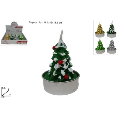 MAKRO Sviečka stromček rôzne farby