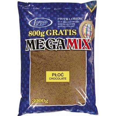 Lorpio Krmítková zmes Megamix 3kg PLOTICE čokoláda