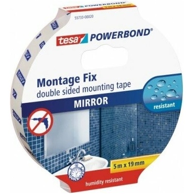 Trebor Páska obojstranná montážna 19 mm x 5 m biela 55733-00019-02