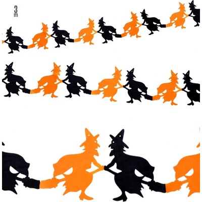 Girlanda čarodějnice 23 x 300cm – Sleviste.cz