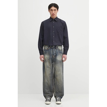 Paul Smith Памучна риза Paul Smith в тъмносиньо със стандартна кройка с класическа яка M1R-428Z-P02630 (M1R.428Z.P02630)