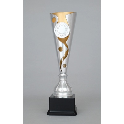Stříbrno zlatý sportovní pohár 34 39 cm 39 cm