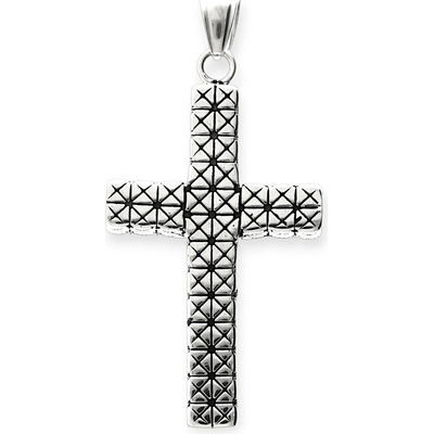MPM Dámský ocelový nerezový přívěsek 70233 stříbrné barvy křížek