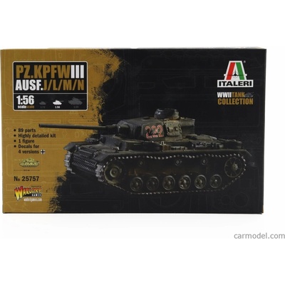 Italeri Tank Pz.kpfw. Iii Ausf.l/j/m/n Tank Military 1942 / 1:56