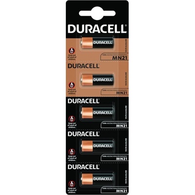 Duracell Алкална батерия DURACELL 12 V /5бр. /pack цена за 1 бр. / за аларми А23 MN21 (DUR-BA-LR23-5PK)