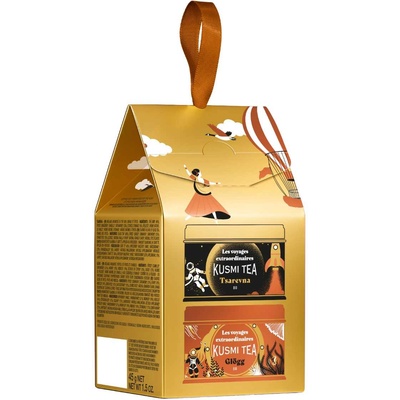 Kusmi Tea Комплект чай TSAREVNA + GLOGG, 2 x 20 г консерви, Kusmi Tea (KUSMI21313A1430)