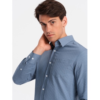 Ombre Clothing Мъжка сатенена риза Ombre Clothing SLIM FIT OM-SHCS-0174 Ombre Clothing | Sin | МЪЖЕ | S