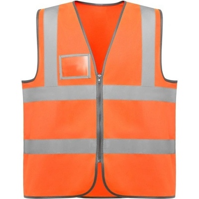ROLY E9311 223 Vesta Polux reflexní na zip Oranžová