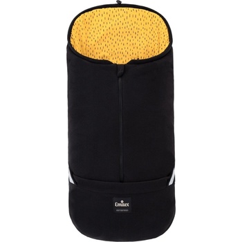 Emitex 2v1 Cocoon Fleece černá+hořčicová čárka