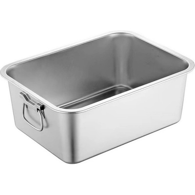 Rosberg Тава за печене с дръжки Rosberg R51222K6010, 60x40x10 см, Неръждаема стомана, Правоъгълна, Инокс (51222K6010)